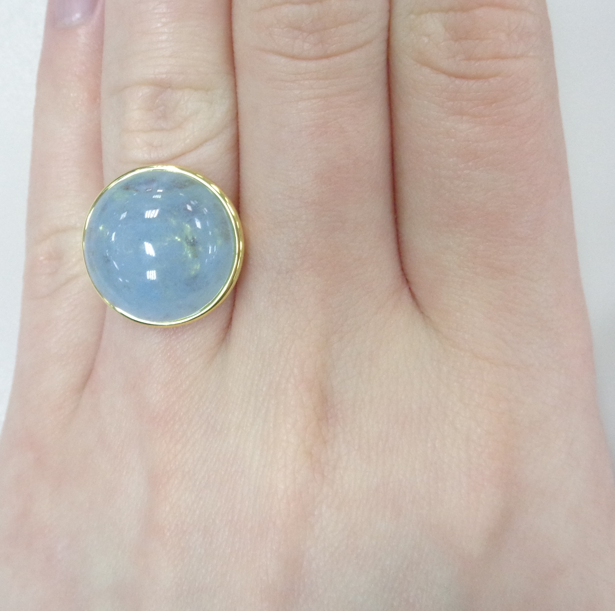 Серебряное кольцо с аквамарином